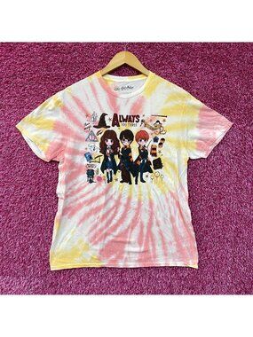 Harry Potter Chibi Hermoine, Ron, Harry tiedye T-shirt size Large